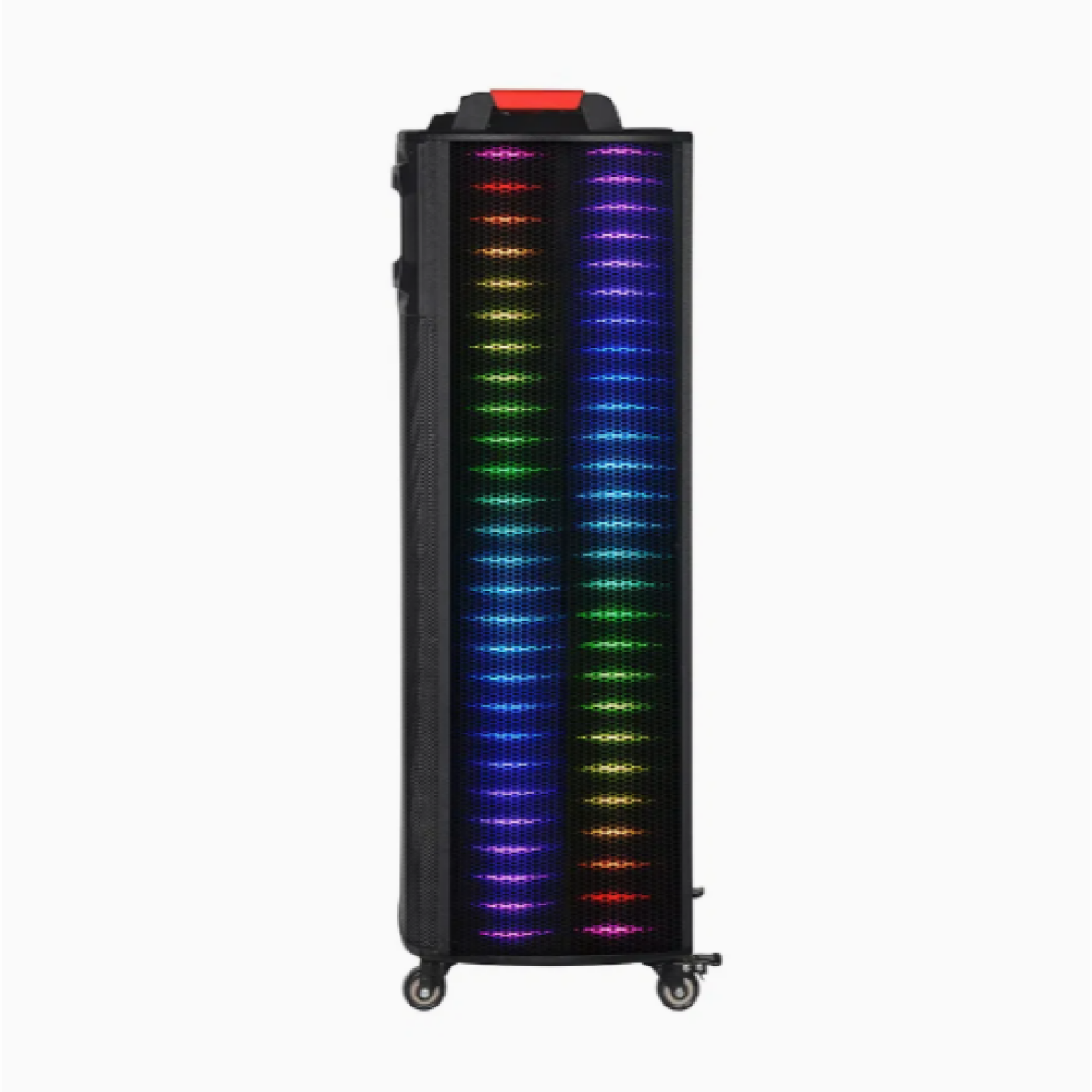 NDR-1218 Φορητό Ηχείο Bluetooth 2x12" 100W με RGB LED, 2 Μικρόφωνα & Τηλεχειριστήριο