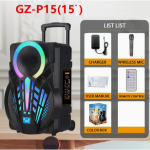 Ηχείο Bluetooth NDR-P15 15" 60W με LED Display, RGB Φωτισμό, Μικρόφωνο & Τηλεχειριστήριο