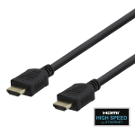 Deltaco Καλώδιο HDMI Αρσενικό σε HDMI Αρσενικό 4K 30Hz με Ethernet 10.2Gbps 5m Μαύρο HDMI-1050-R - Image 2