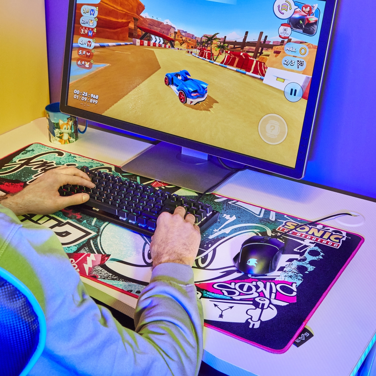 Energy Sistem Gaming Mouse Pad ESG Sonic Graffiti 900 x 400 x 3 mm 779338 - Image 4
