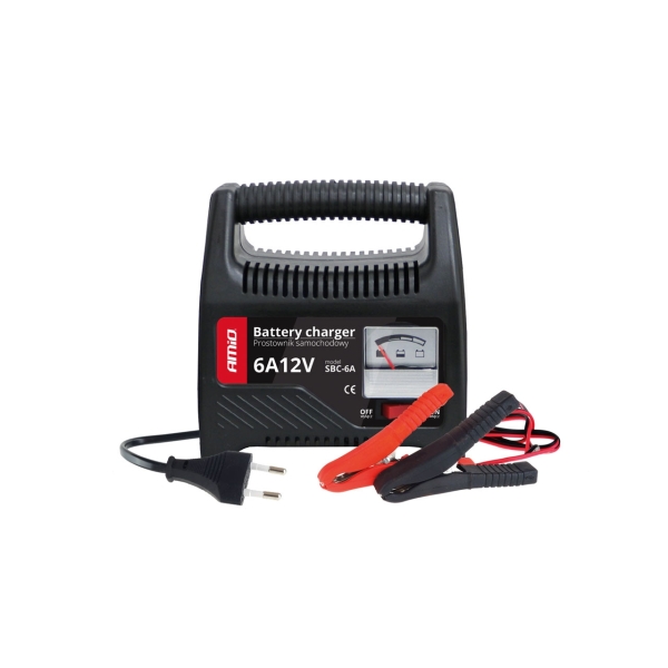 AMiO Φορτιστής Μπαταρίας Αυτοκινήτου 12V 6A 02085