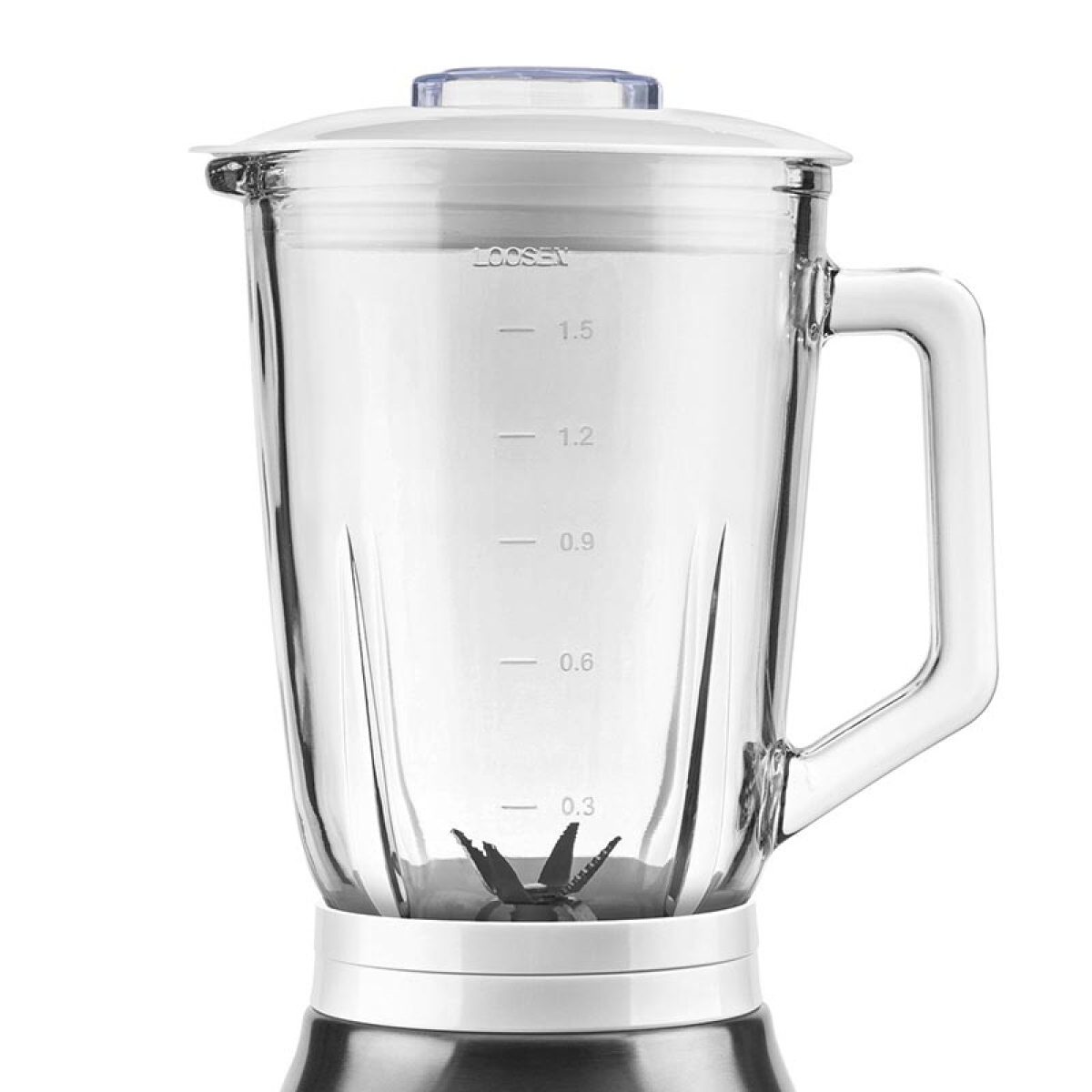 BS4900 Μπλέντερ 1000W με Γυάλινη Κανάτα 1.5L Λευκό - Image 4