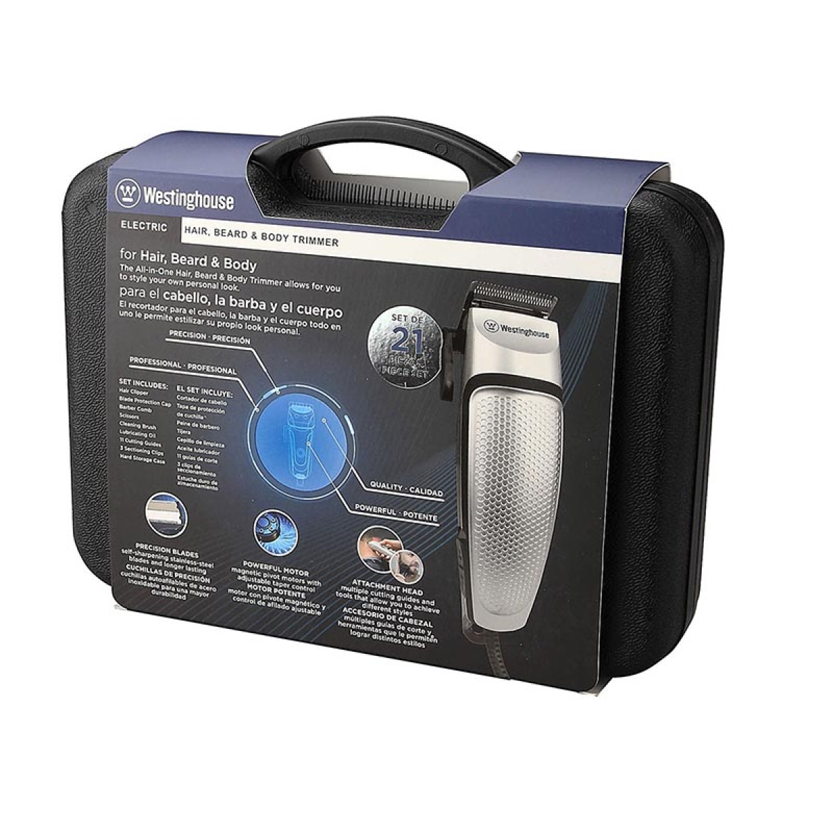 WESTINGHOUSE PERSONAL CARE Κουρευτική Μηχανή Ρεύματος 3 Σε 1 - WH1143, Μαύρο - Image 2
