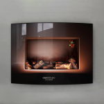 CECOTEC ReadyWarm 2200 Curved Flames Connected 05365 Ηλεκτρικό Τζάκι Επιτοίχιο 2000W Μαύρο - Image 2