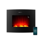 CECOTEC ReadyWarm 2650 Curved Flames Connected CEC-05814 Ηλεκτρικό Τζάκι Επιτοίχιο 2000W Μαύρο