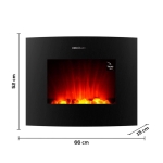 CECOTEC ReadyWarm 2650 Curved Flames Connected CEC-05814 Ηλεκτρικό Τζάκι Επιτοίχιο 2000W Μαύρο - Image 2