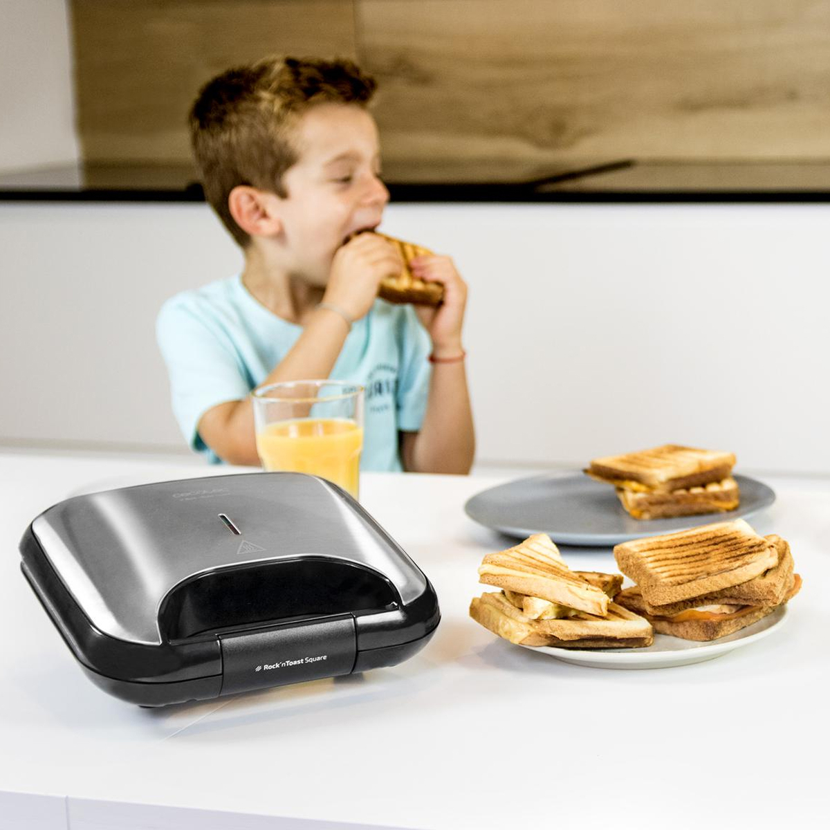 CECOTEC Rock’n Toast Square CEC-03030 Τοστιέρα 750W Ασημί - Image 4