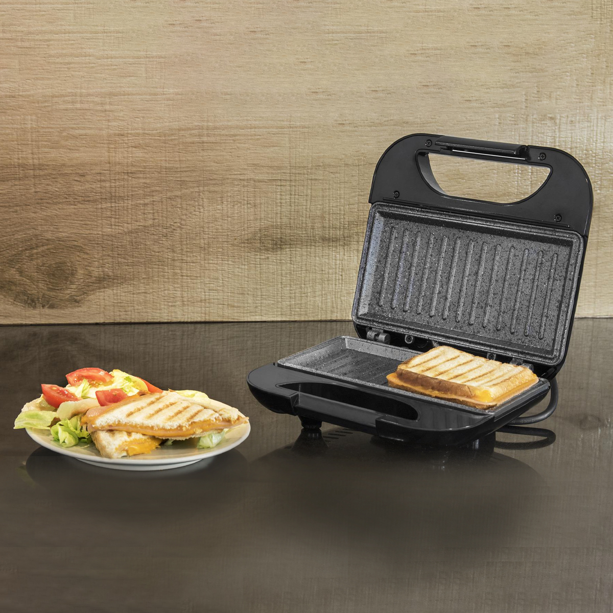 CECOTEC Rock’n Toast Square CEC-03030 Τοστιέρα 750W Ασημί - Image 5
