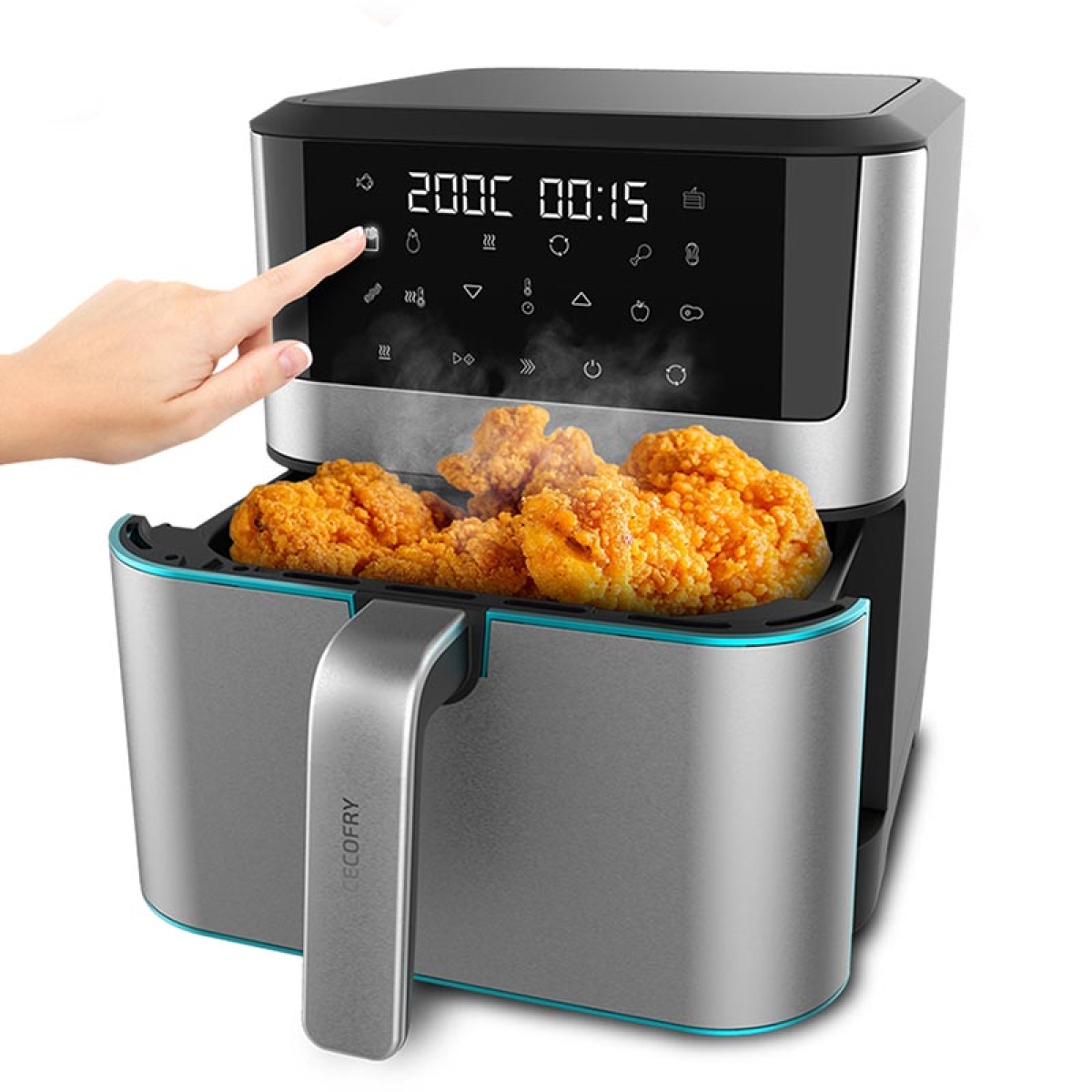 CECOTEC Cecofry Supreme 8000 CEC-04984 Φριτέζα Αέρος 8L Ψηφιακή Ασημί - Image 2