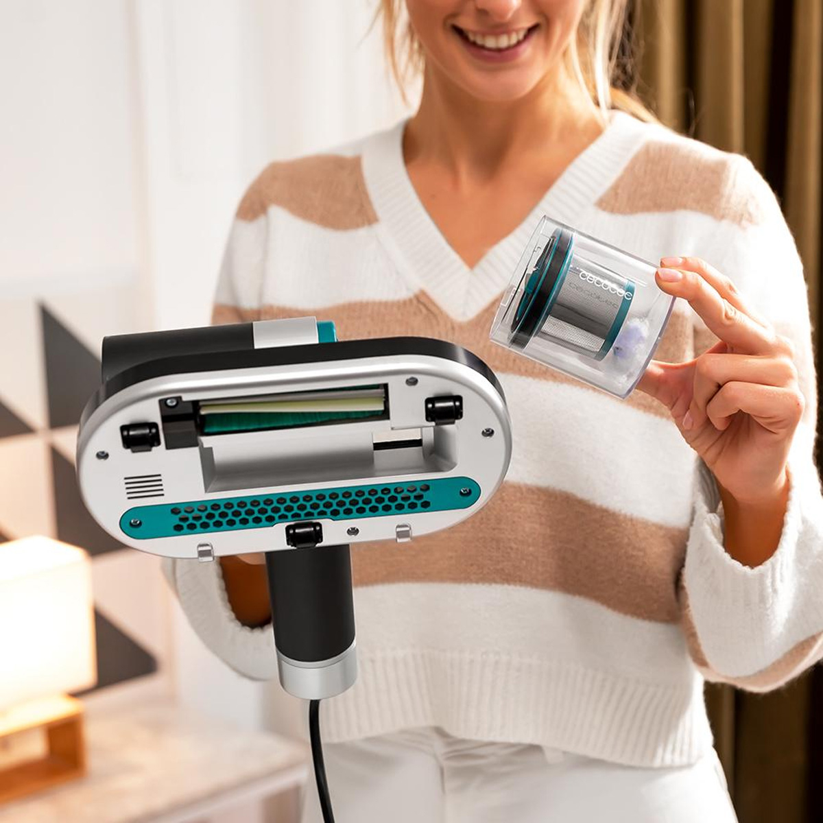 CECOTEC Conga RockStar 3000 CEC-05569 Σκουπάκι Χειρός για Ακάρεα 300W 0.2L Μαύρο - Image 5