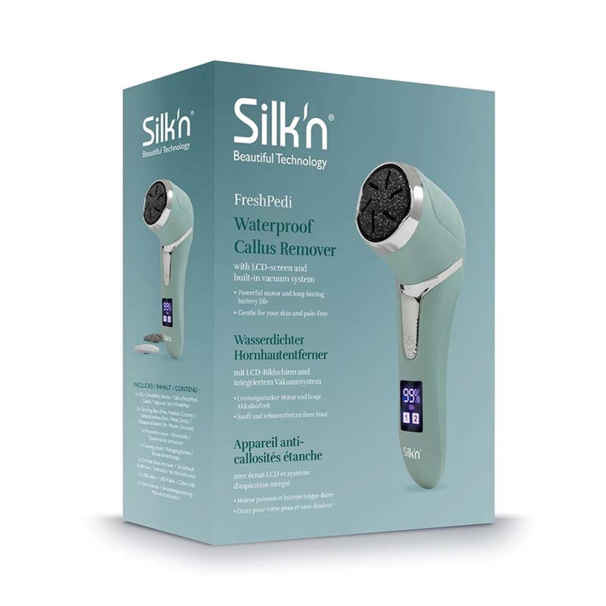 FRESH PEDI Mint FP1PE1M001 Ηλεκτρική Λίμα Ποδιών Επαναφορτιζόμενη Πράσινη - Image 2