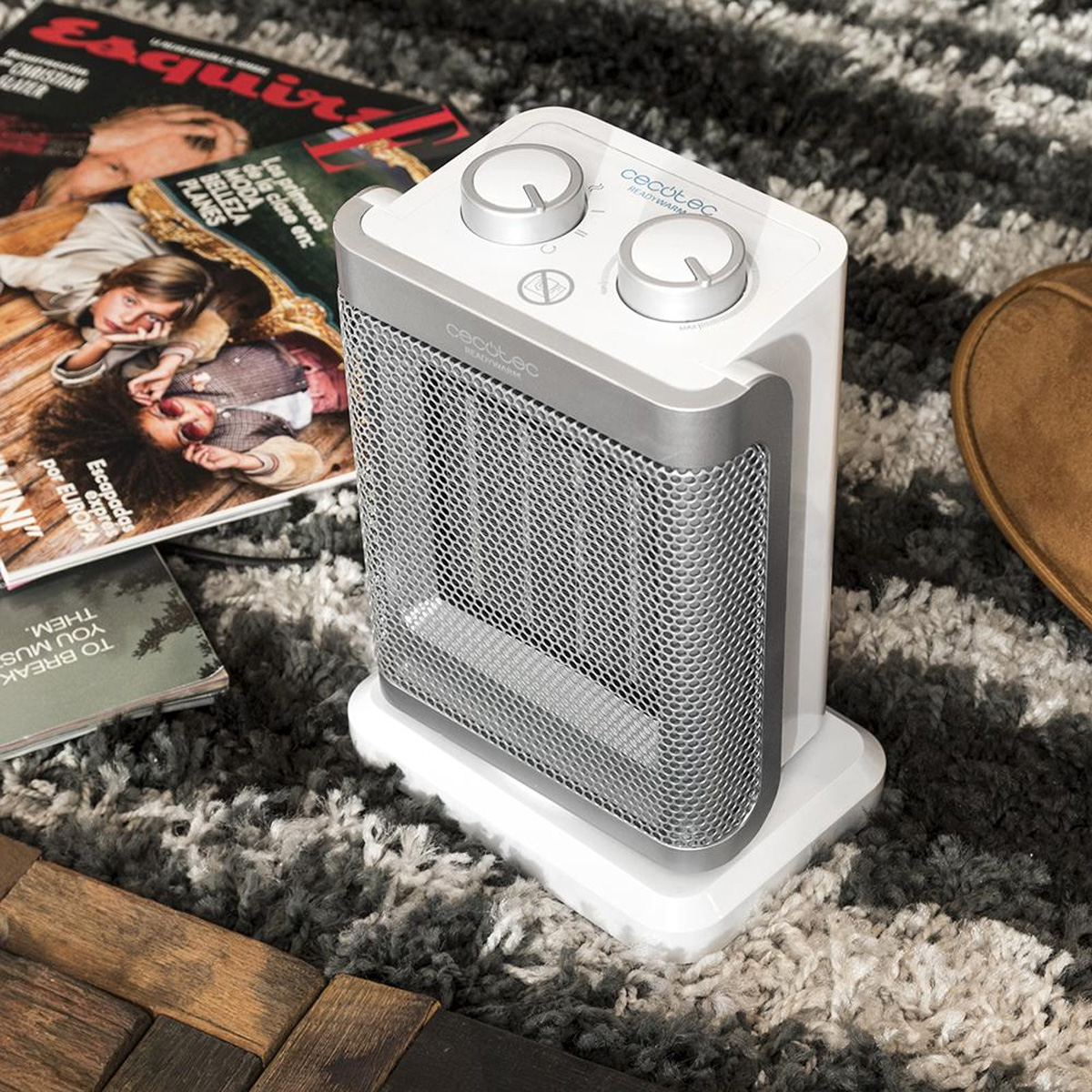 CECOTEC ReadyWarm 6100 Ceramic Rotate CEC-05309 Αερόθερμο Δαπέδου Κεραμικό 1500W Ασημί - Image 5