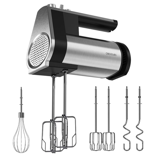 Cecotec PowerTwist 500 Full Steel 04385 Μίξερ Χειρός 500W Γκρι