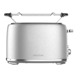 Cecotec Toast and Taste 1000 Retro Double 03206 Φρυγανιέρα 2 Θέσεων 980W Inox