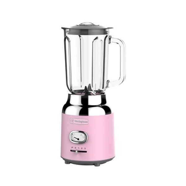 inghouse WKBE221PK Retro Series Μπλέντερ με Γυάλινη Κανάτα 1.5Lt 600W Ροζ