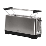 Cecotec BigToast Extra 03085 Φρυγανιέρα 2 Θέσεων 1100W Ασημί