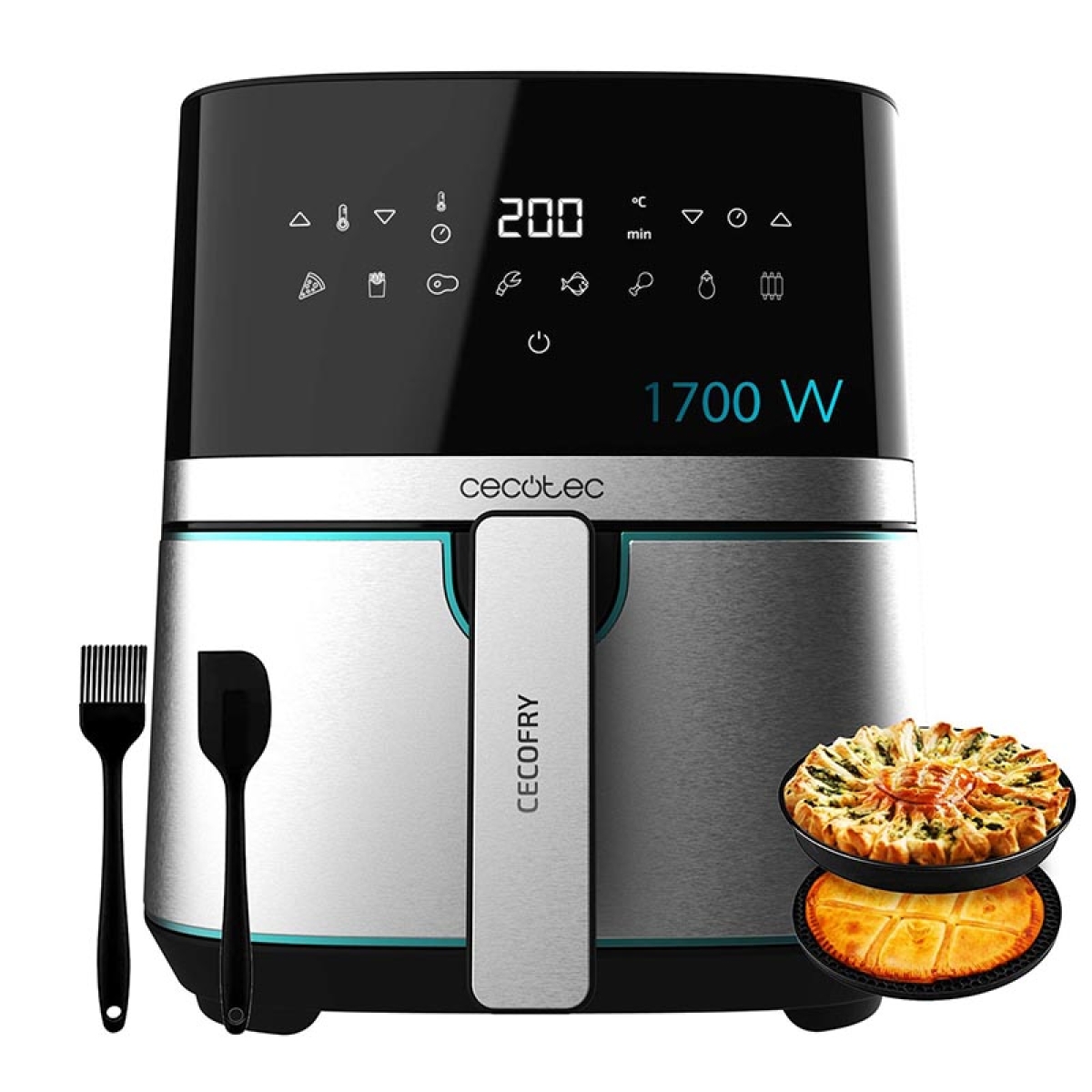CECOTEC Cecofry Full Inox 5500 Pro CEC-03317 Φριτέζα Αέρος Ασημί - Image 3