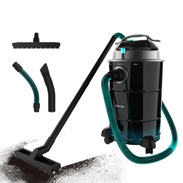 CECOTEC 08122 Σκούπα Στάχτης 1500W με Κάδο 30L Μαύρη