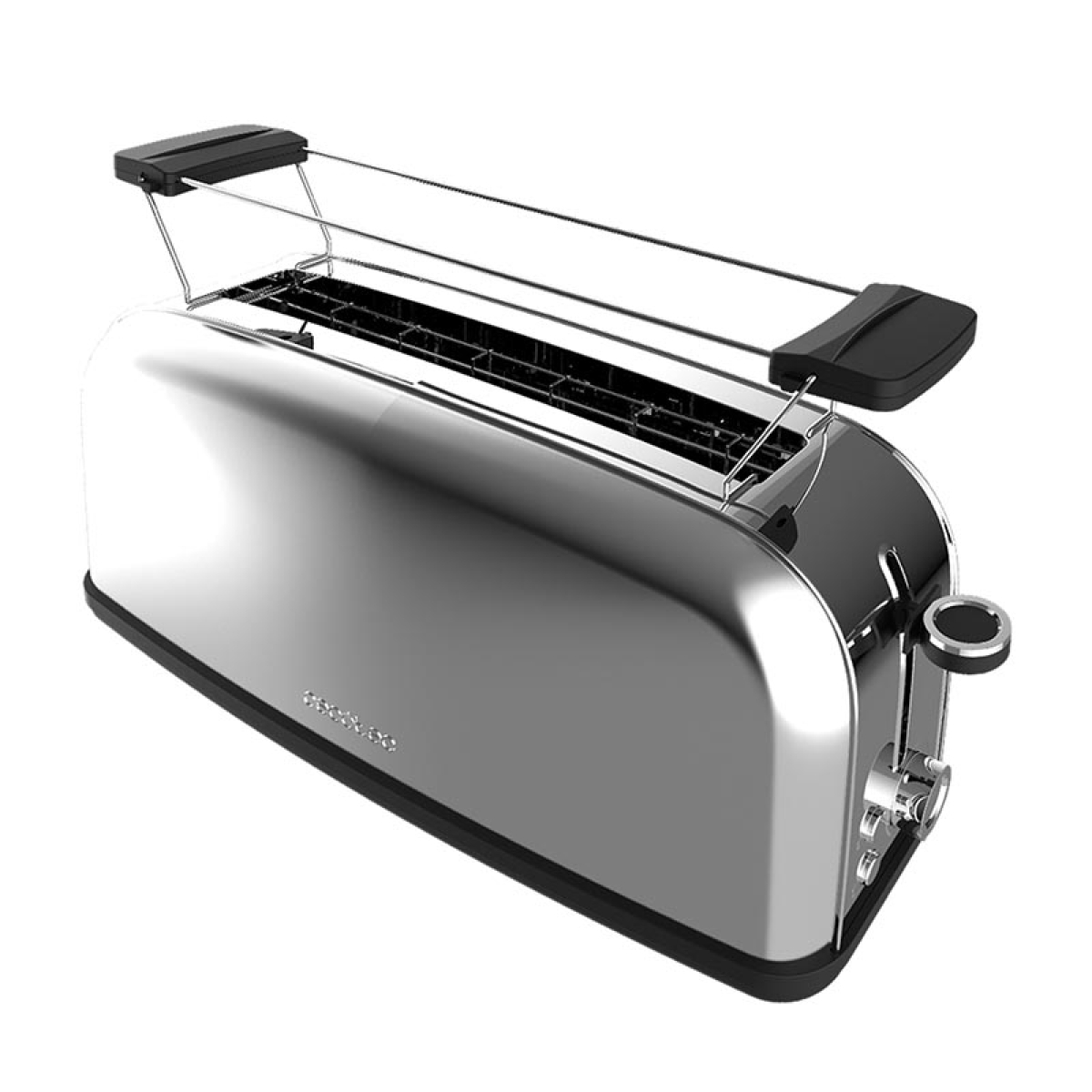 CECOTEC Toastin’ Time 850 Inox Long CEC-04816 Retro Φρυγανιέρα 2 Θέσεων 850W Ασημί - Image 2
