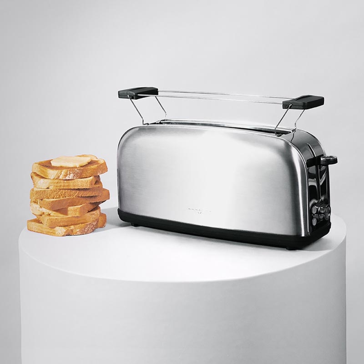 CECOTEC Toastin’ Time 850 Inox Long CEC-04816 Retro Φρυγανιέρα 2 Θέσεων 850W Ασημί - Image 6