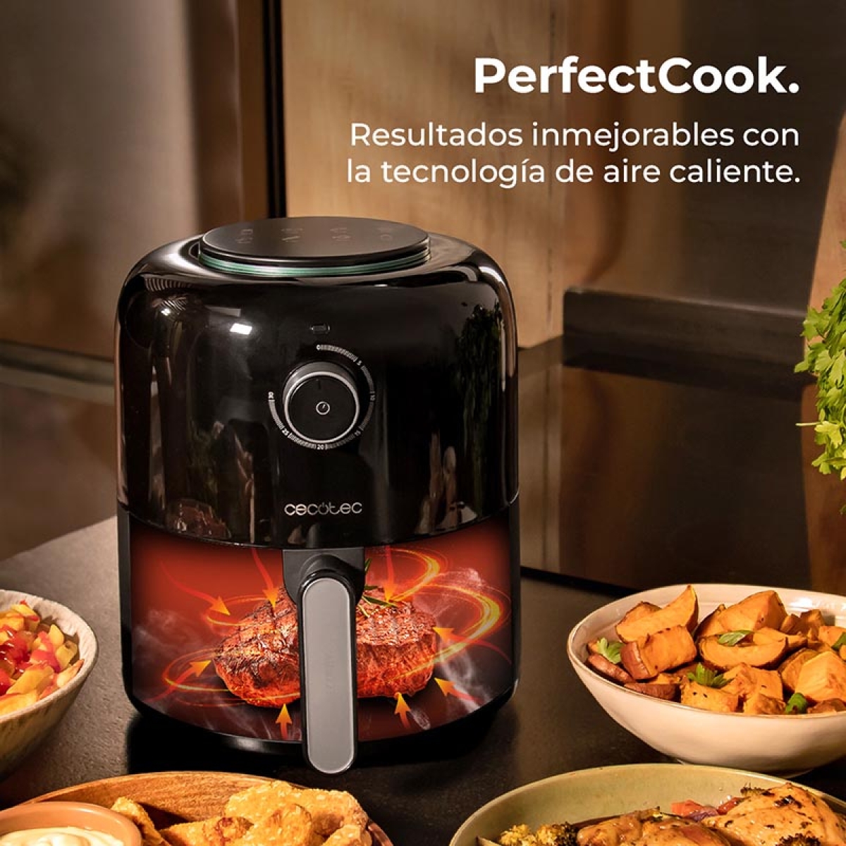 CECOTEC Cecofry Pixel 2500 CEC-04981 Φριτέζα Αέρος 2.5L 1200W Μαύρη - Image 3