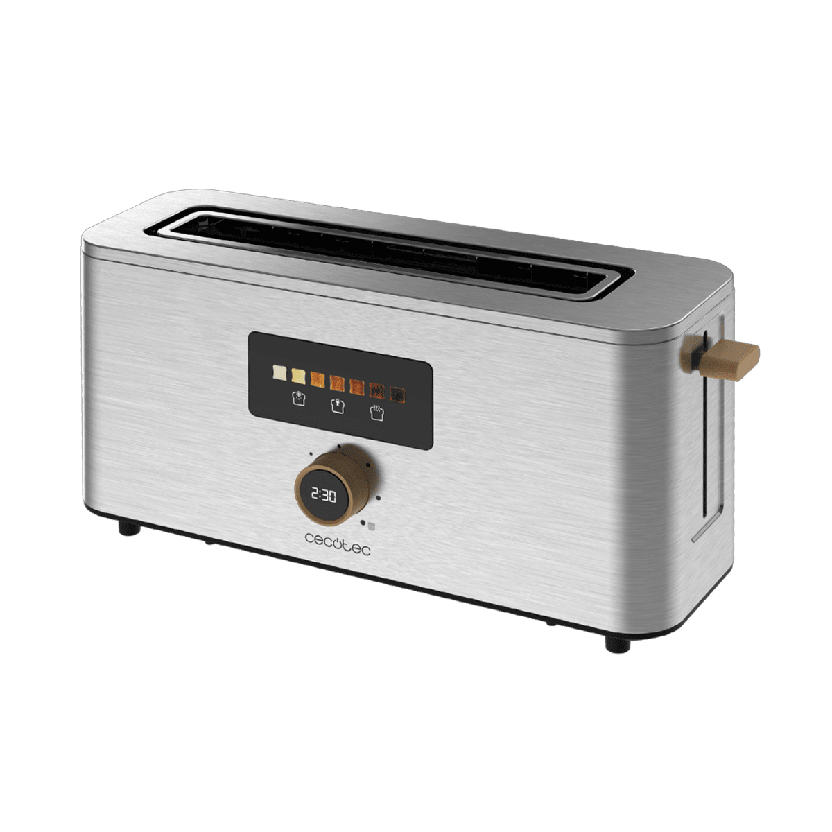Cecotec Touch And Toast Extra Upright Toaster 04845 Φρυγανιέρα 1 Θέσης 1000W Ασημί