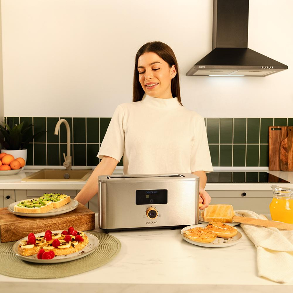 CECOTEC Touch and Toast Extra Upright Toaster 04845 Φρυγανιέρα 1 Θέσης 1000W Ασημί - Image 2