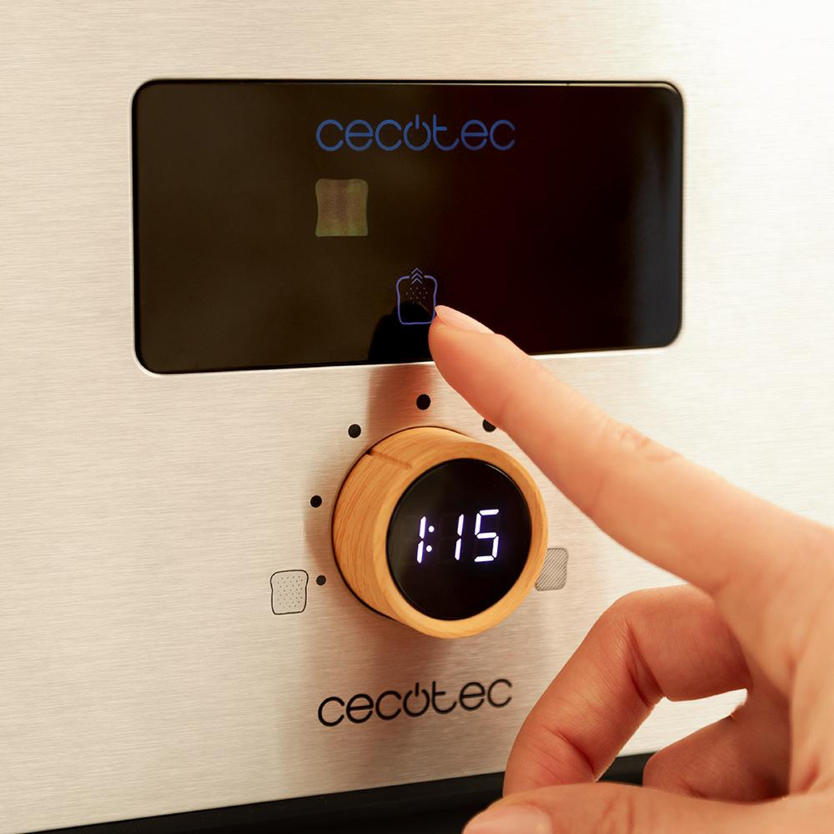 CECOTEC Touch and Toast Extra Upright Toaster 04845 Φρυγανιέρα 1 Θέσης 1000W Ασημί - Image 3