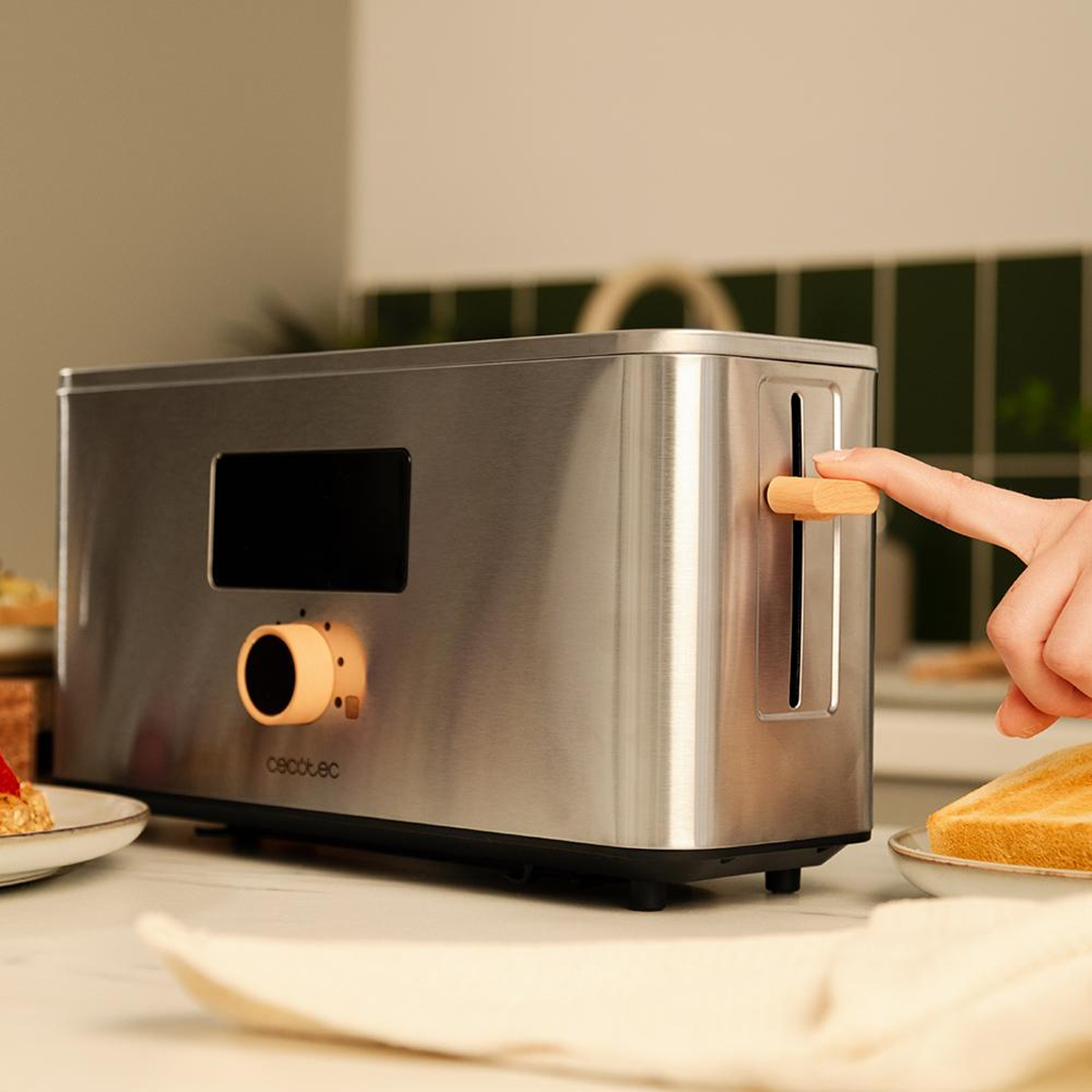 CECOTEC Touch and Toast Extra Upright Toaster 04845 Φρυγανιέρα 1 Θέσης 1000W Ασημί - Image 6