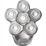 360 Xtreme Ξυριστική Μηχανή Επαναφορτιζόμενη και Ρεύματος με 6 Κεφαλές Γκρι - Image 5