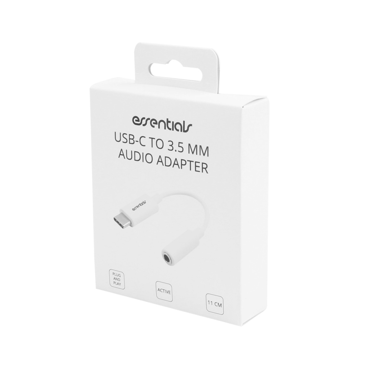 Essentials Αντάπτορας Type C σε 3.5mm Audio 10cm Λευκό 1110641 - Image 4
