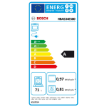 Bosch Φούρνος άνω Πάγκου 71lt χωρίς Εστίες Π59.4εκ. Inox HBA534ES0 - Image 2