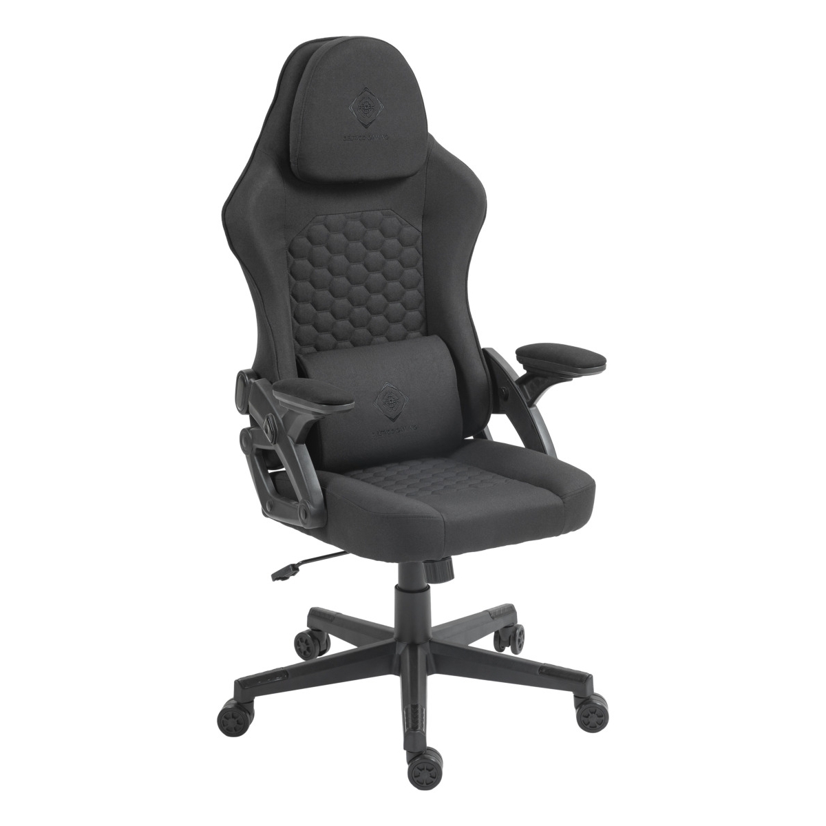 Deltaco Gaming Καρέκλα Υφασμάτινη DC130 Fabric Μαύρη GAM-180 - Image 2