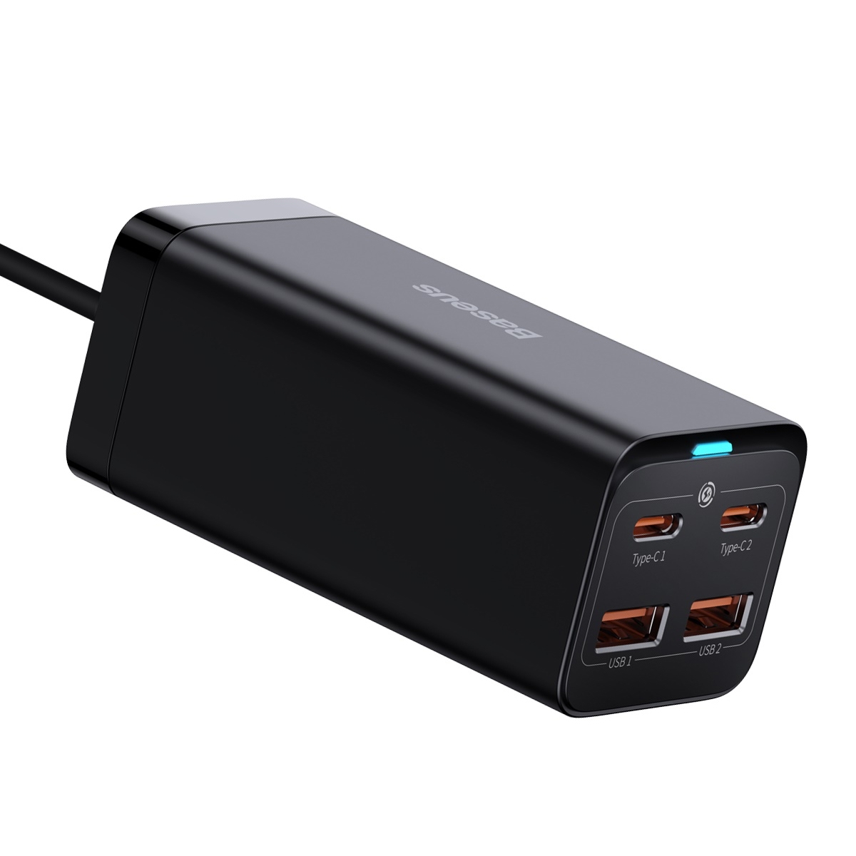 Baseus Φορτιστής GaN3 Pro 100W 2xType C, 2x USB-A Μαύρος CCGP000101 - Image 3