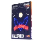 Neolia Διακοσμητικό Φωτιστικό Neon PLEXI LED HALLOWEEN Μπλε Κόκκινο NNE17 - Image 2