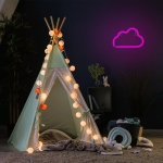 Neolia Διακοσμητικό Φωτιστικό Neon LED Light CLOUD Ροζ NNE25 - Image 4