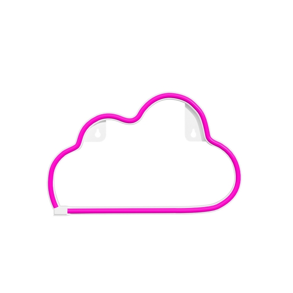 Neolia Διακοσμητικό Φωτιστικό Neon LED Light CLOUD Ροζ NNE25