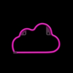 Neolia Διακοσμητικό Φωτιστικό Neon LED Light CLOUD Ροζ NNE25 - Image 3