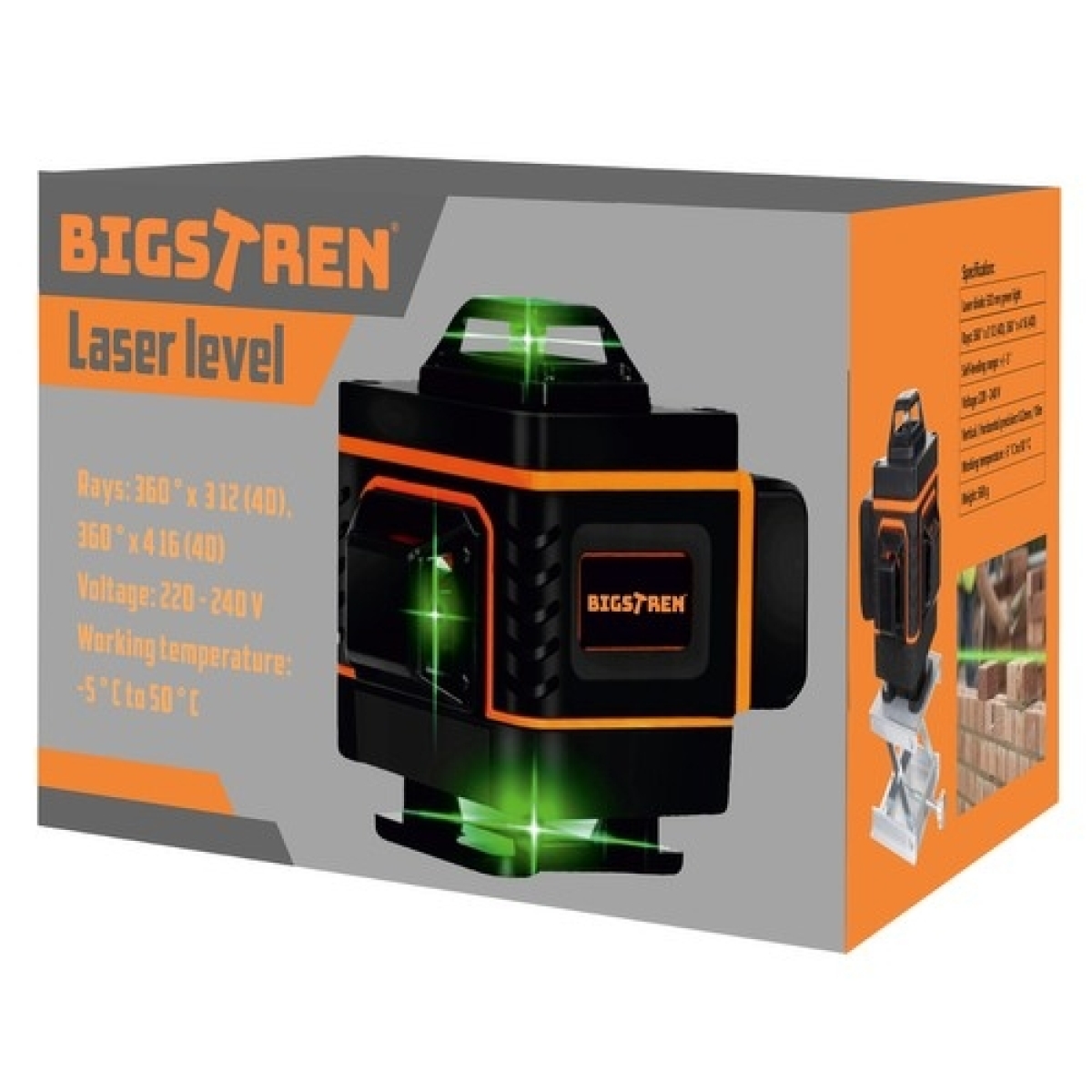Αυτορυθμιζόμενο Γραμμικό Αλφάδι Laser Πράσινης Δέσμης 00018763 - Image 4