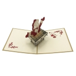 ORIGAMI Ευχετήρια Κάρτα 3D Χριστουγεννιάτικη Άγιος Βασίλης ORSU3635