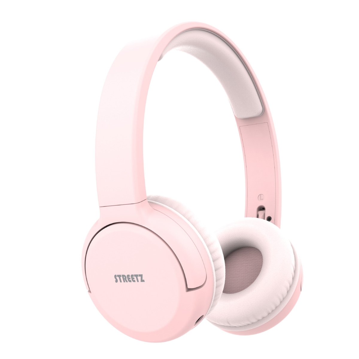 STREETZ Ακουστικά Κεφαλής Αναδιπλούμενα Bluetooth, 3.5 mm Ροζ BT210-PNK - Image 4