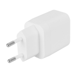 Deltaco Φορτιστής Τοίχου, 1x USB-A 18 W, 1x USB-C PD 20 W, Λευκός USBC-AC154 - Image 3
