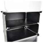 Πλαστική Παπουτσοθήκη με 6 Ράφια Μαύρο 40x31x92cm 00012264 - Image 3