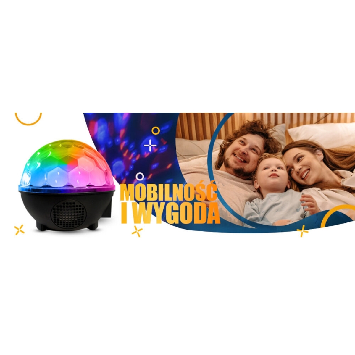 MusicMate Διακοσμητικό Φωτιστικό με Φωτισμό RGB Party Light Ball LED AB69S - Image 4