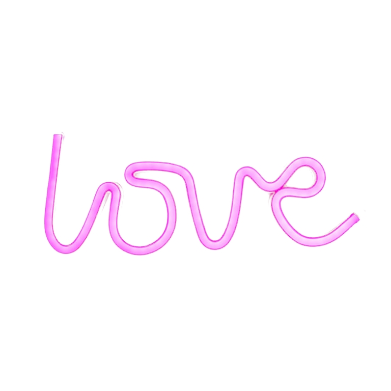 Muitomas Διακοσμητικό Φωτιστικό Τοίχου Neon LED LOVE NEONWLOVE