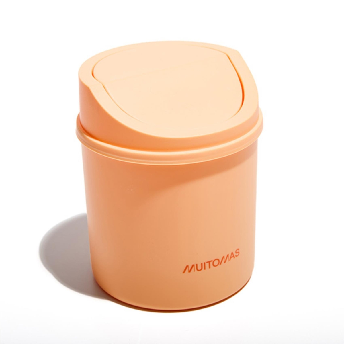 Muitomas Πλαστικό Καλάθι Αχρήστων Ροδακινί DESKBINPF - Image 2