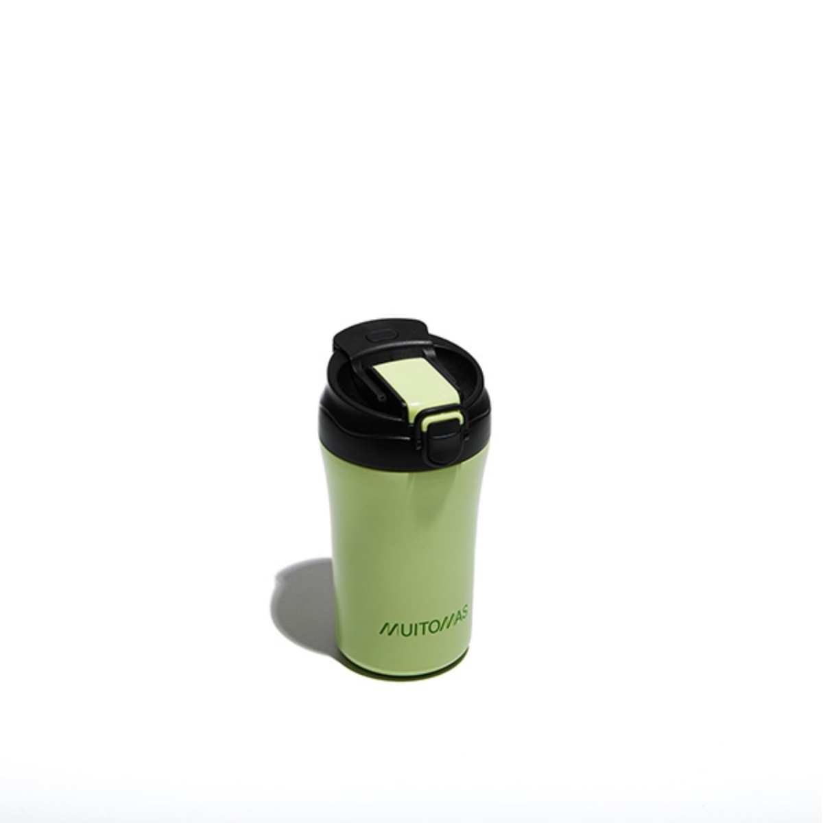 Muitomas Μπουκάλι Θερμός Πλαστικό/Ανοξείδωτο 350ml με Καλαμάκι Πράσινο WBOTTLETH350GN - Image 2