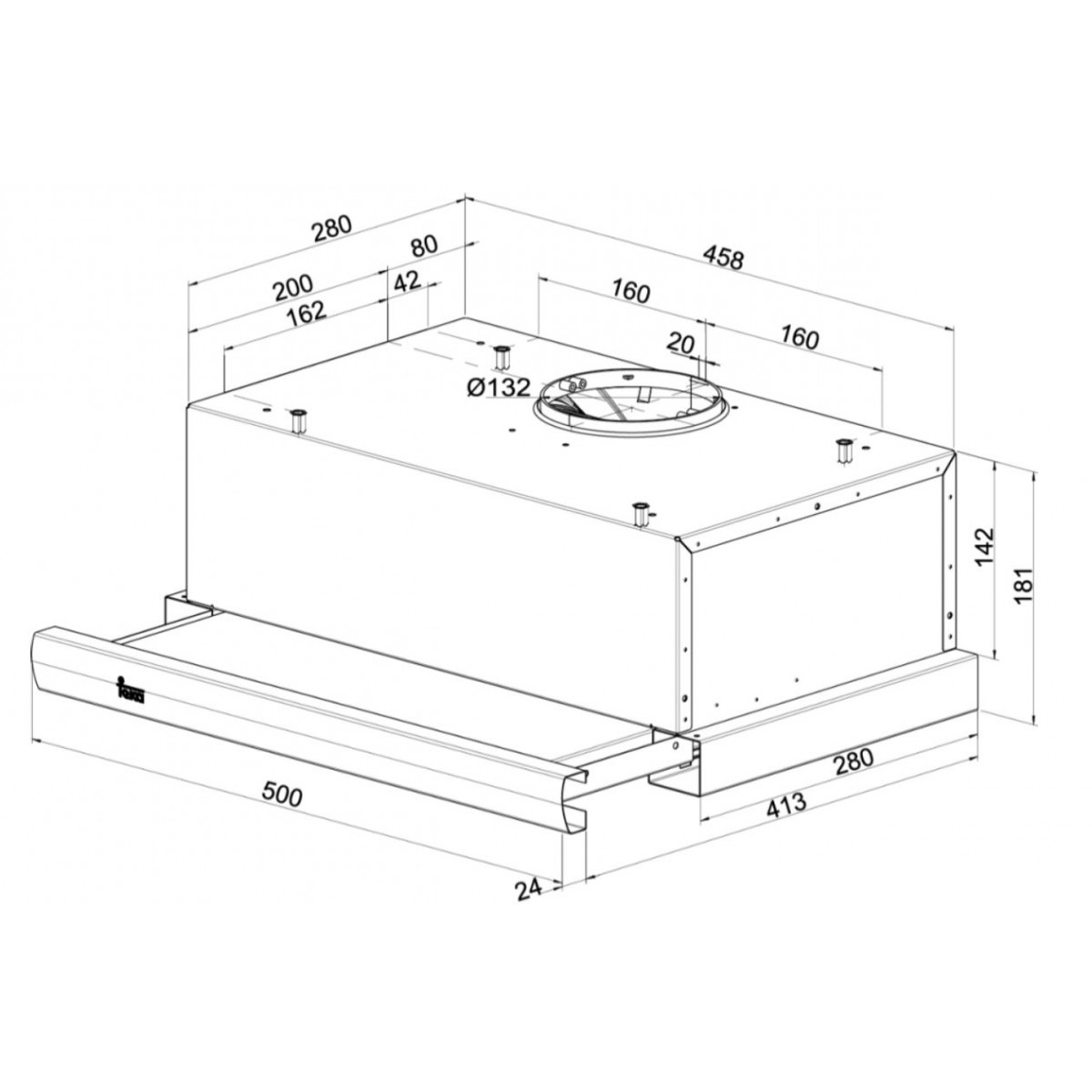 Teka Συρόμενος Απορροφητήρας 50cm Inox TL1-52 - Image 2