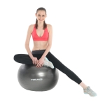 HEAD Μπάλα Pilates 65cm 1,125kg PVC και Τρόμπα Χειρός Γκρι HA753 - Image 2