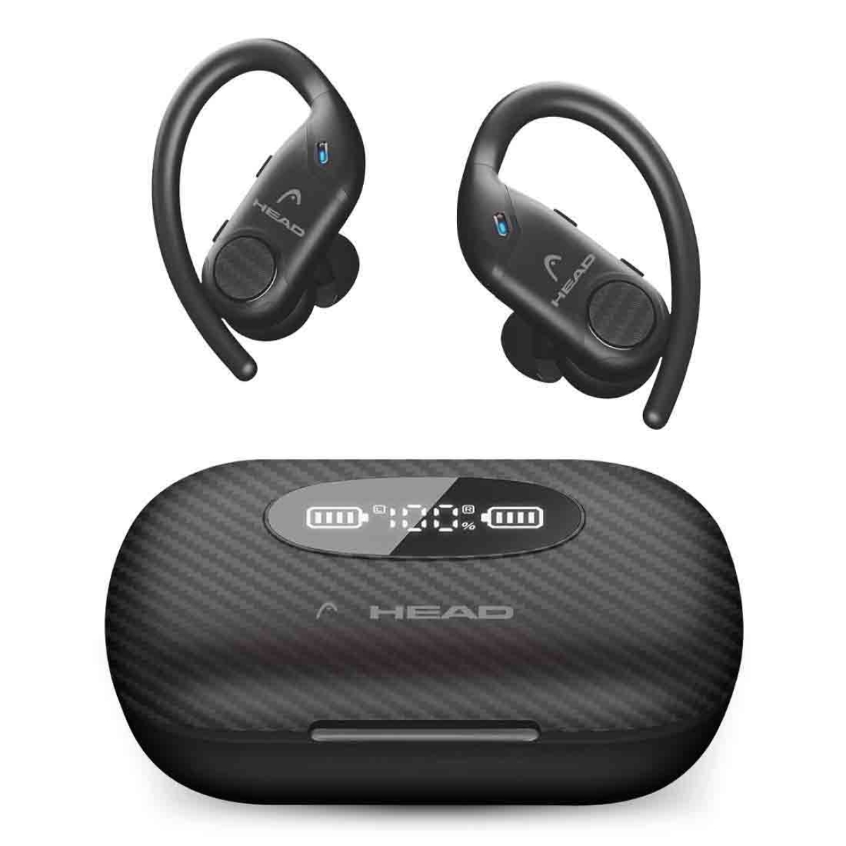 HEAD Ακουστικά Sport True Wireless Flex Hooks IPX7 Μαύρα HDTW03 - Image 3
